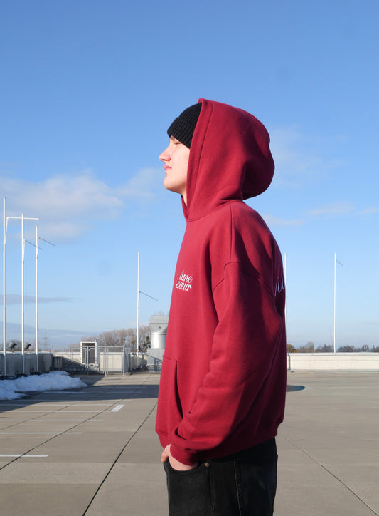 Minimalistic "red soulmate" hoodie