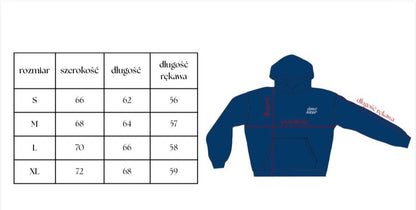 Minimalistic "navy soulmate" hoodie