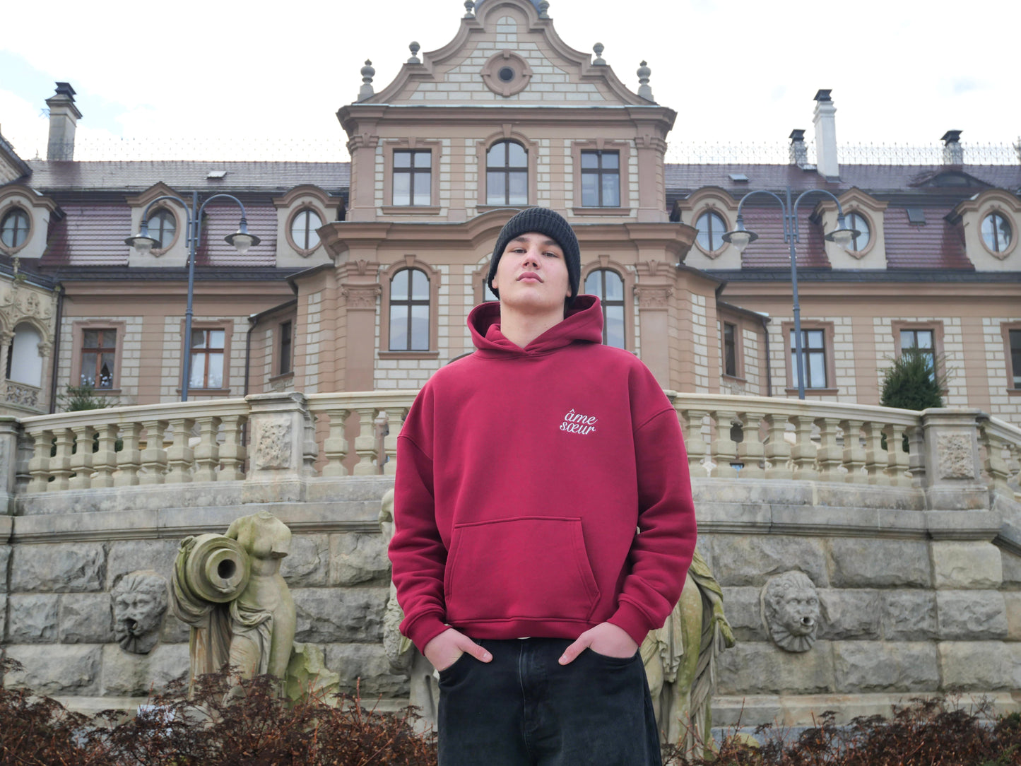 Minimalistic "red soulmate" hoodie