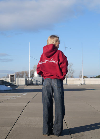 Minimalistic "red soulmate" hoodie