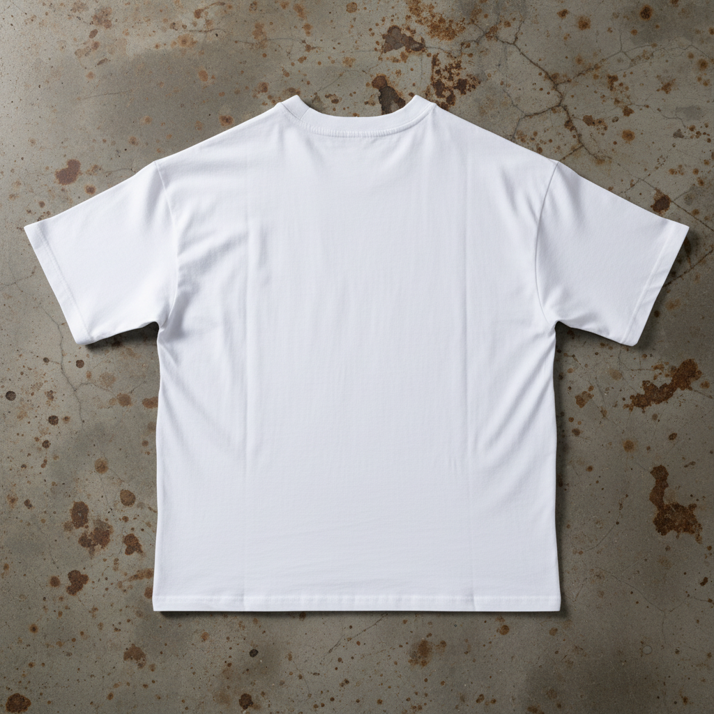 Tył białej koszulki